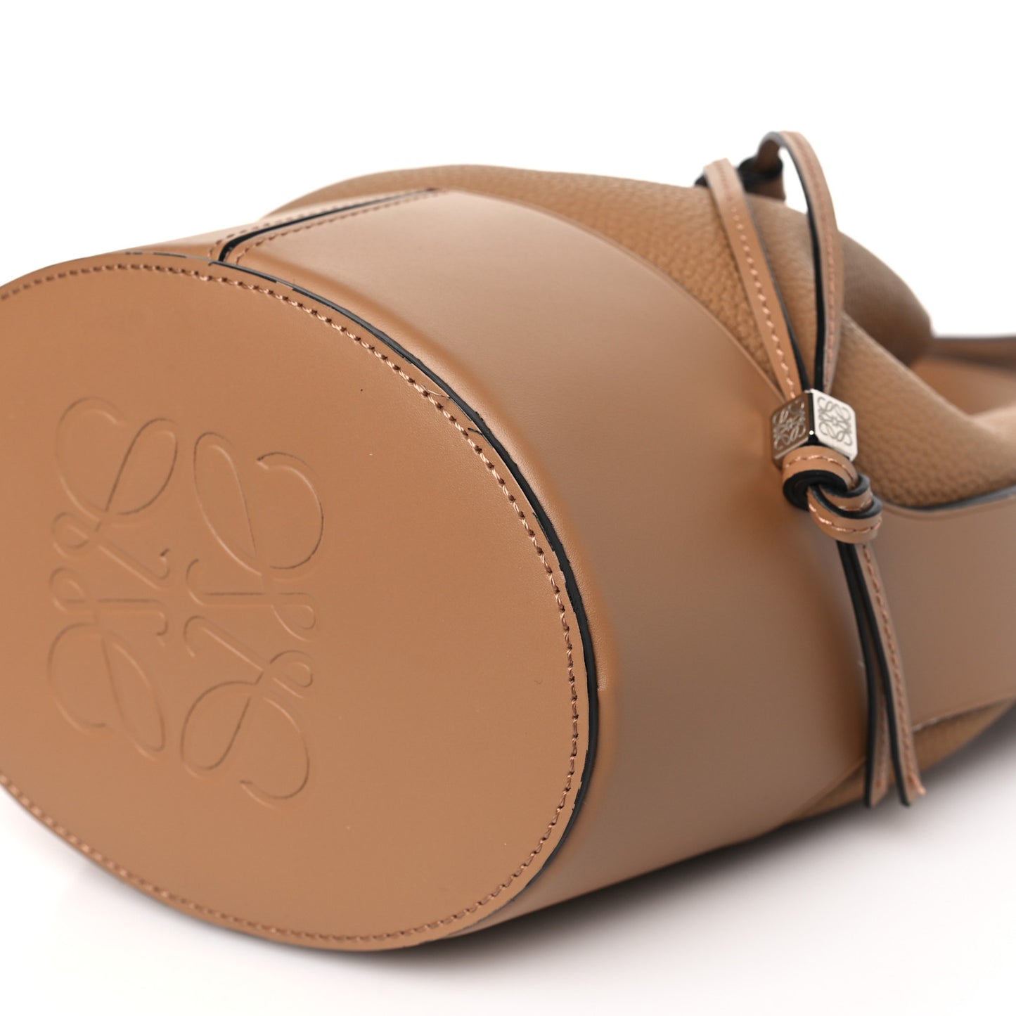 Calfskin Small Balloon Bucket Bag Toffee