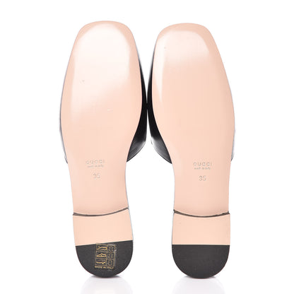 Gucci Malaga Kid Crystal Square G Madelyn Mules 35 Black 5 of 9