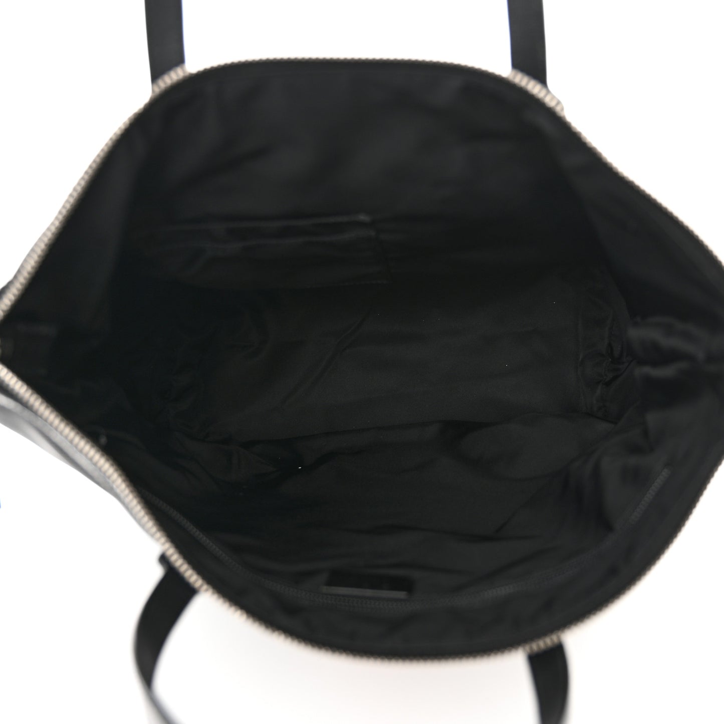 Techno Canvas Web Vertical Tote Black