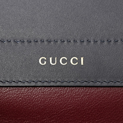 Gucci Smooth Calfskin Medium Zumi Top Handle Bag Blue Romantic Cerise Butter Multicolor 6 of 18