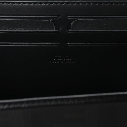 Fendi Vitello King FF Lines Embossed Baguette Soft Trunk Black 6 of 9