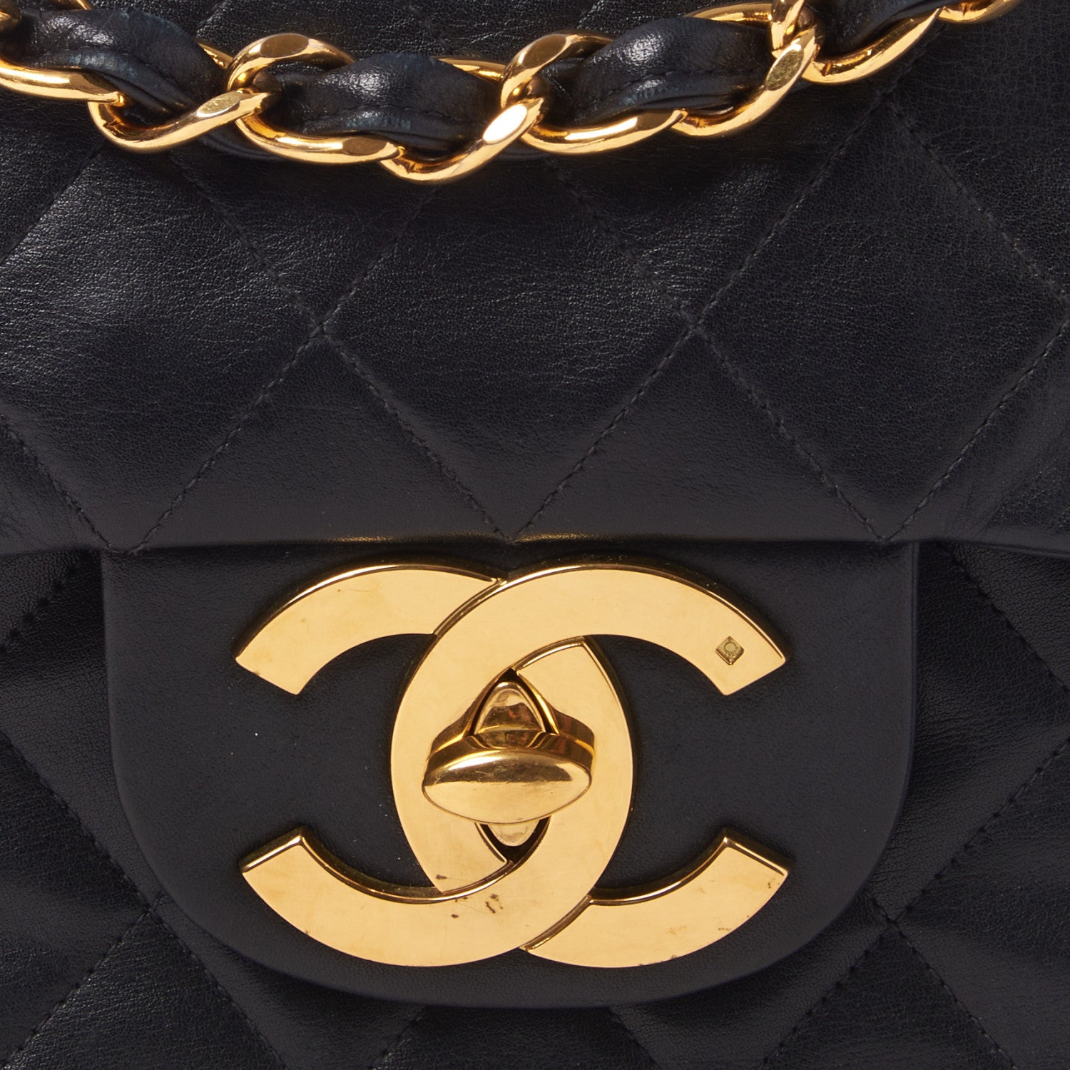 Chanel Lambskin Quilted XL Jumbo Single Flap Black 8 of 10