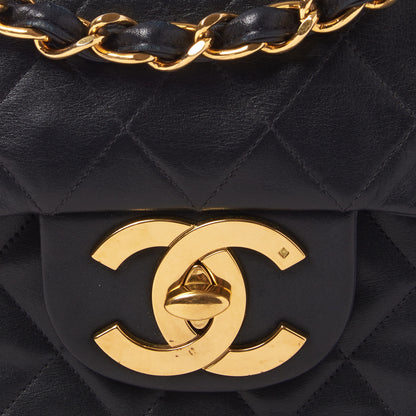 Chanel Lambskin Quilted XL Jumbo Single Flap Black 8 of 10