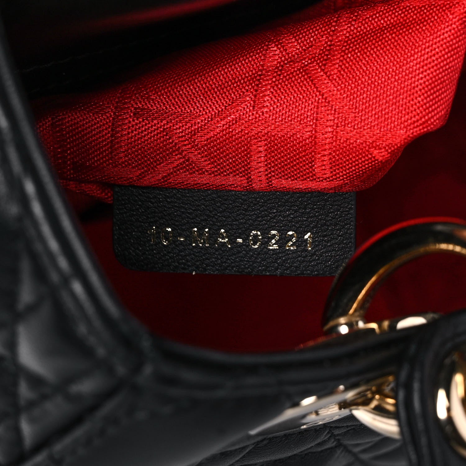 Christian Dior Lambskin Cannage Small My ABCDior Lady Dior Black 6 of 16