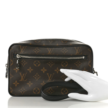 Louis Vuitton Monogram Macassar Kasai Clutch Black 2 of 7