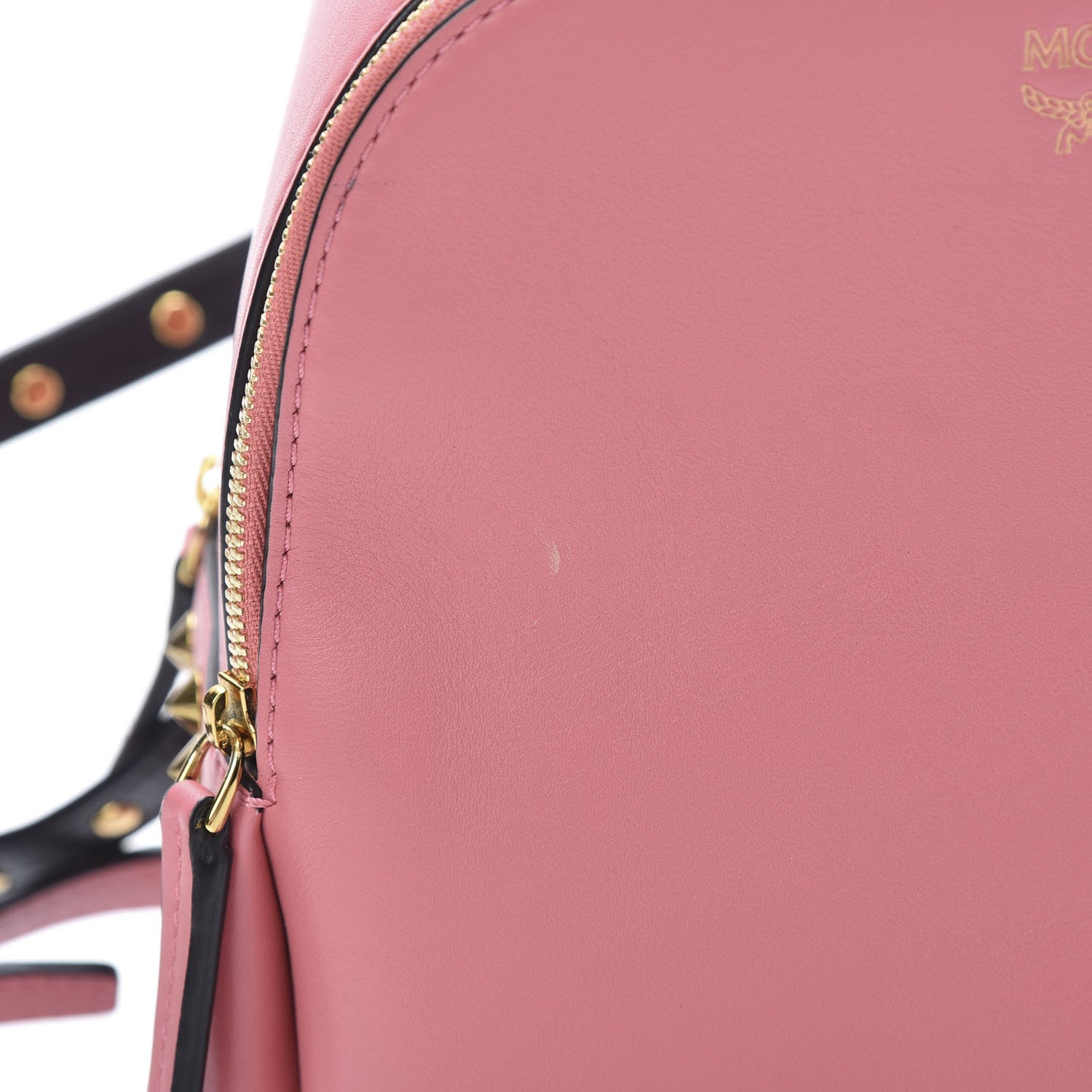 MCM Calfskin Mini Duchess Polke Studs Backpack Pink 13 of 16