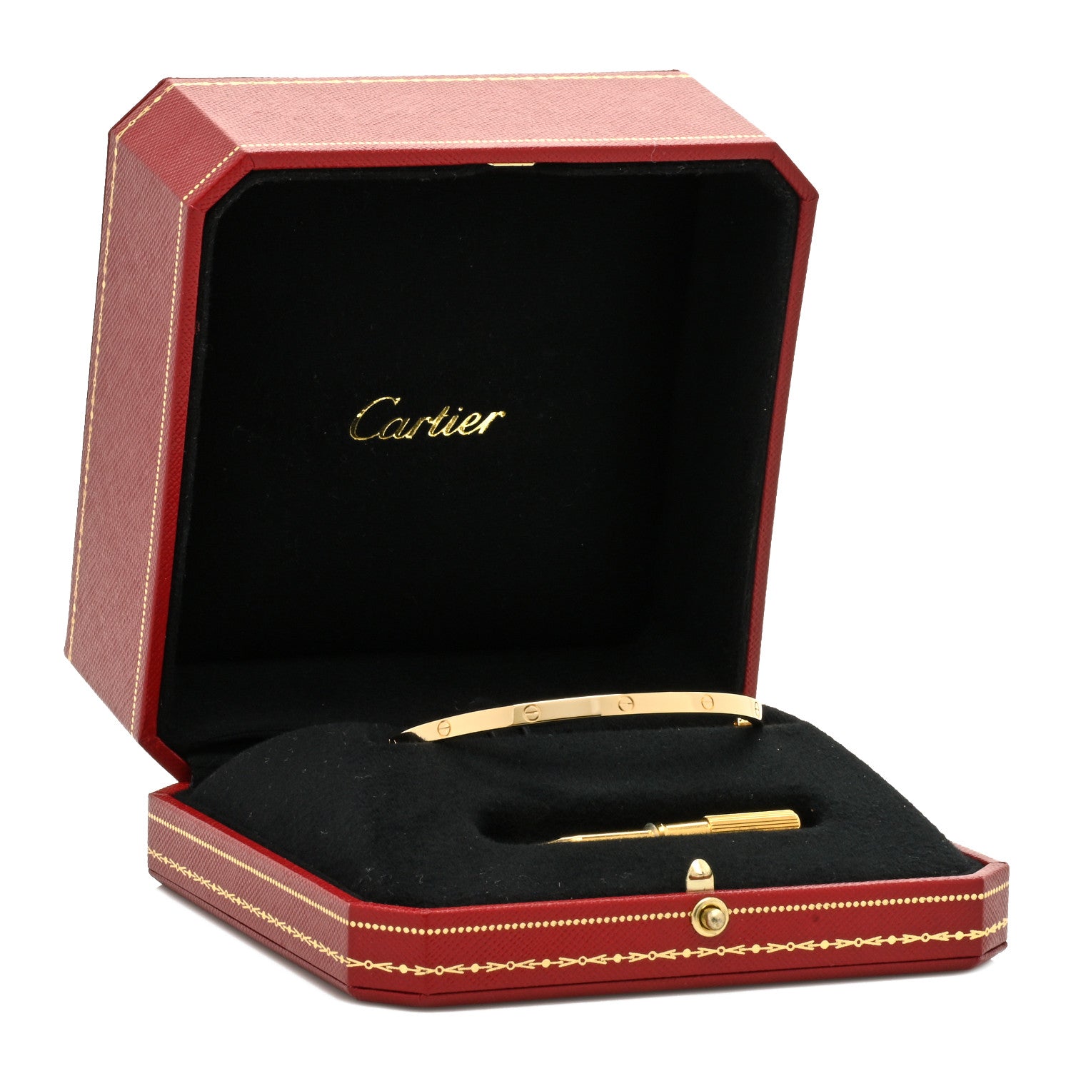 Cartier 18K Yellow Gold Small LOVE Bracelet 19 5 of 5