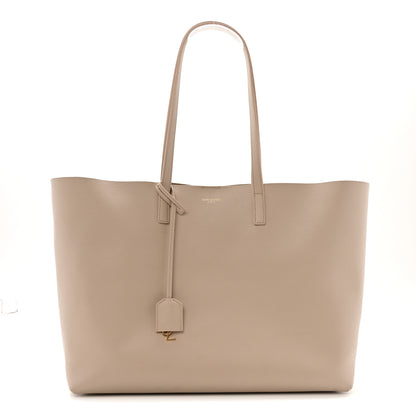 Saint Laurent Calfskin Large Shopping Tote Dark Beige 1 of 15