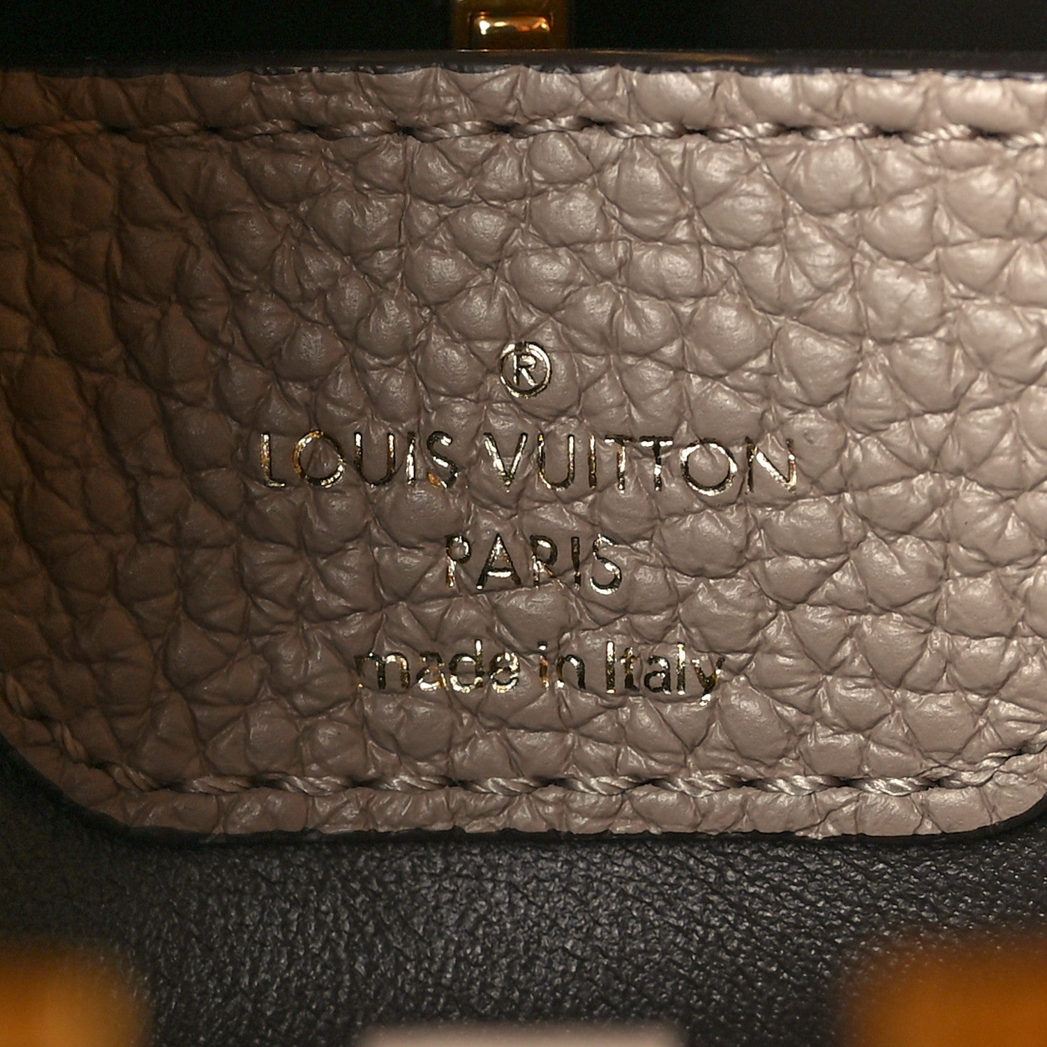Louis Vuitton Taurillon Capucines BB Galet 6 of 8