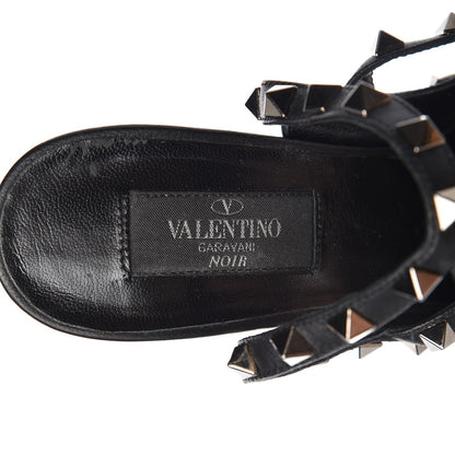 Valentino Garavani Nappa Rockstud Ankle Strap Pumps 38 Black 9 of 12