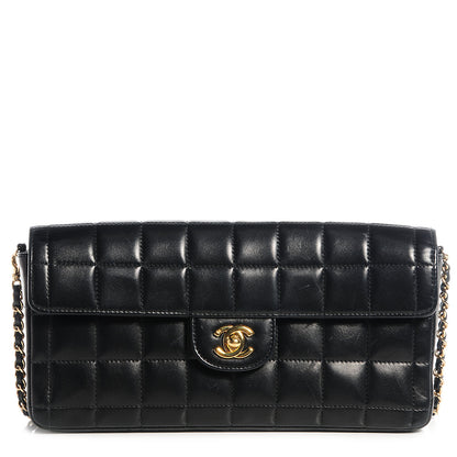 Chanel Lambskin East West Chocolate Bar Flap Black 1 of 9