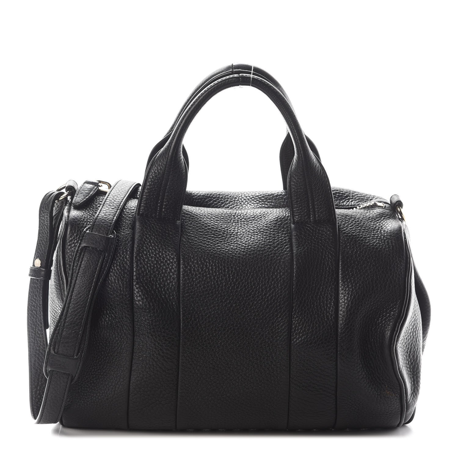Alexander Wang Pebbled Lambskin Rocco Black Pale Gold Hardware 1 of 7