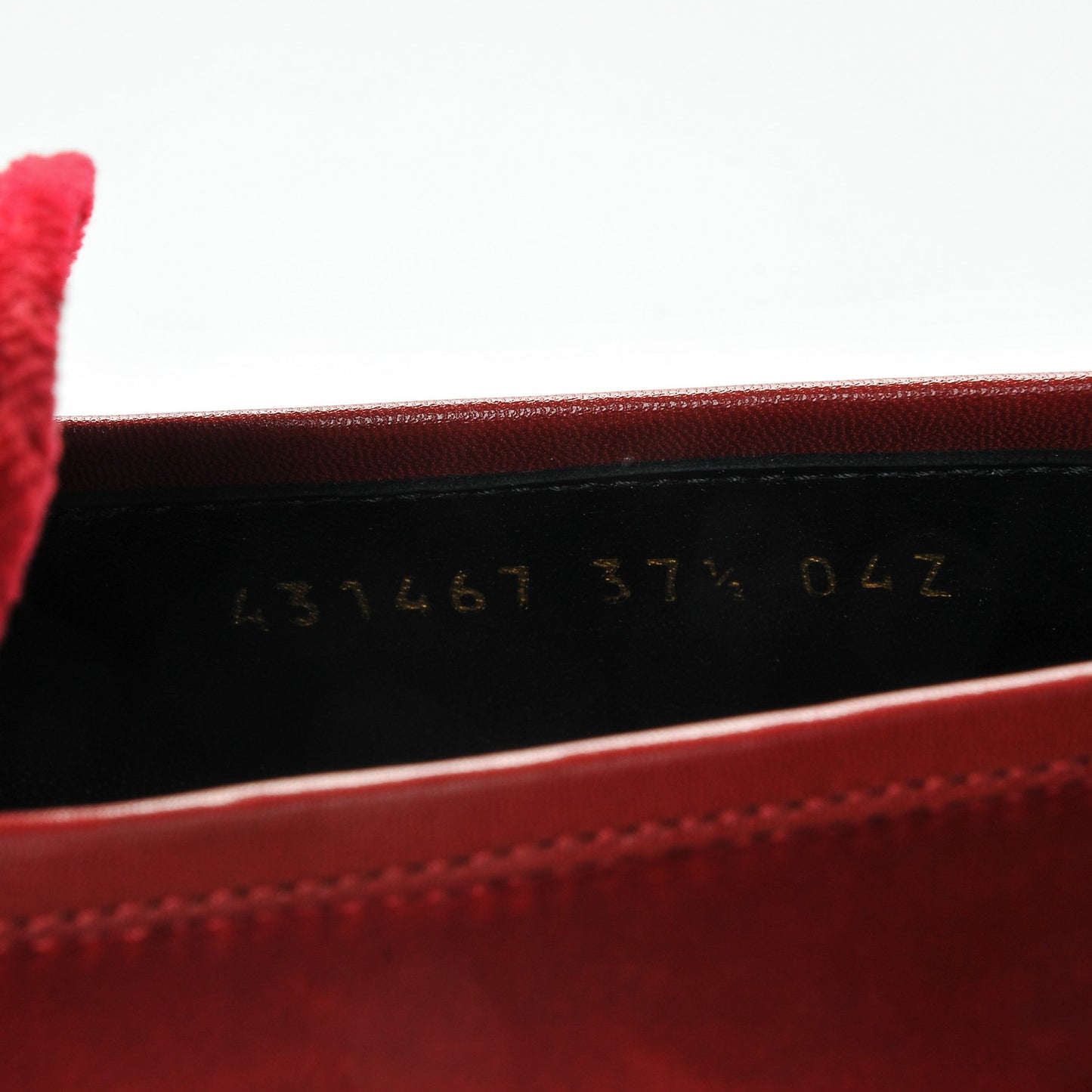 Velvet Horsebit Womens Jordaan Loafers 37.5 Hibiscus Red