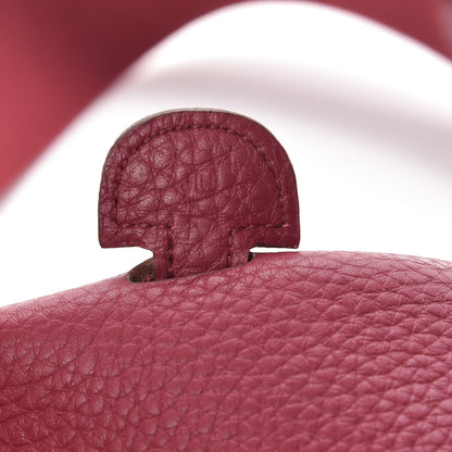 Hermes Taurillon Clemence Evelyne PM Rubis 7 of 11