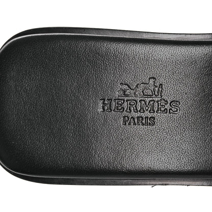 Hermes Calfskin Giulia Sandals 36 Black 9 of 12