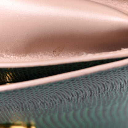 Dolce & Gabbana Iguana Calfskin Embossed Mini Welcome Crossbody Bag Green 10 of 10