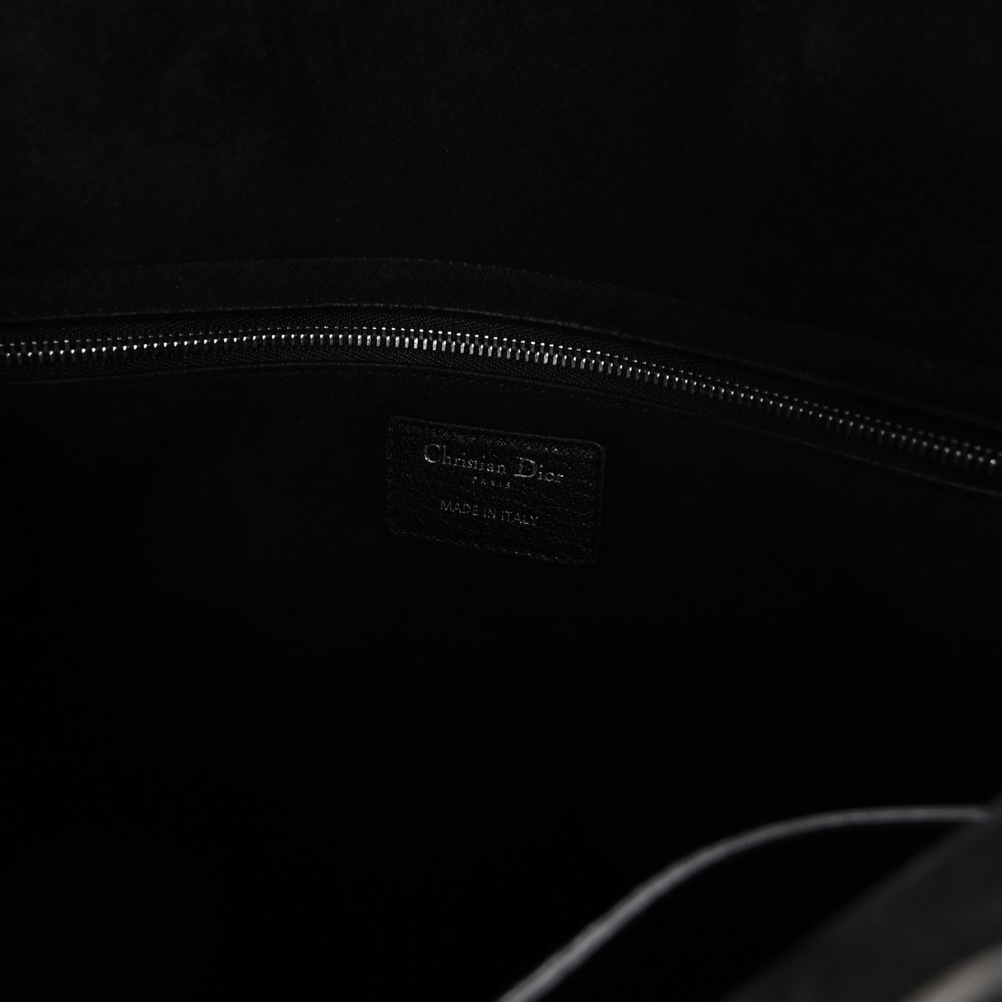 Canyon Grained Lambskin Large Lady Dior Black