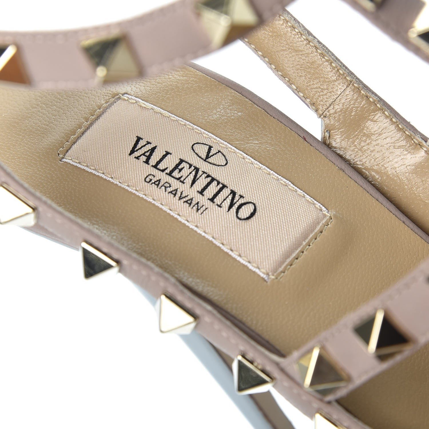 Valentino Garavani Patent Rockstud Ankle Strap Pumps 36 Grey Poudre 8 of 11