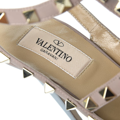 Valentino Garavani Patent Rockstud Ankle Strap Pumps 36 Grey Poudre 8 of 11