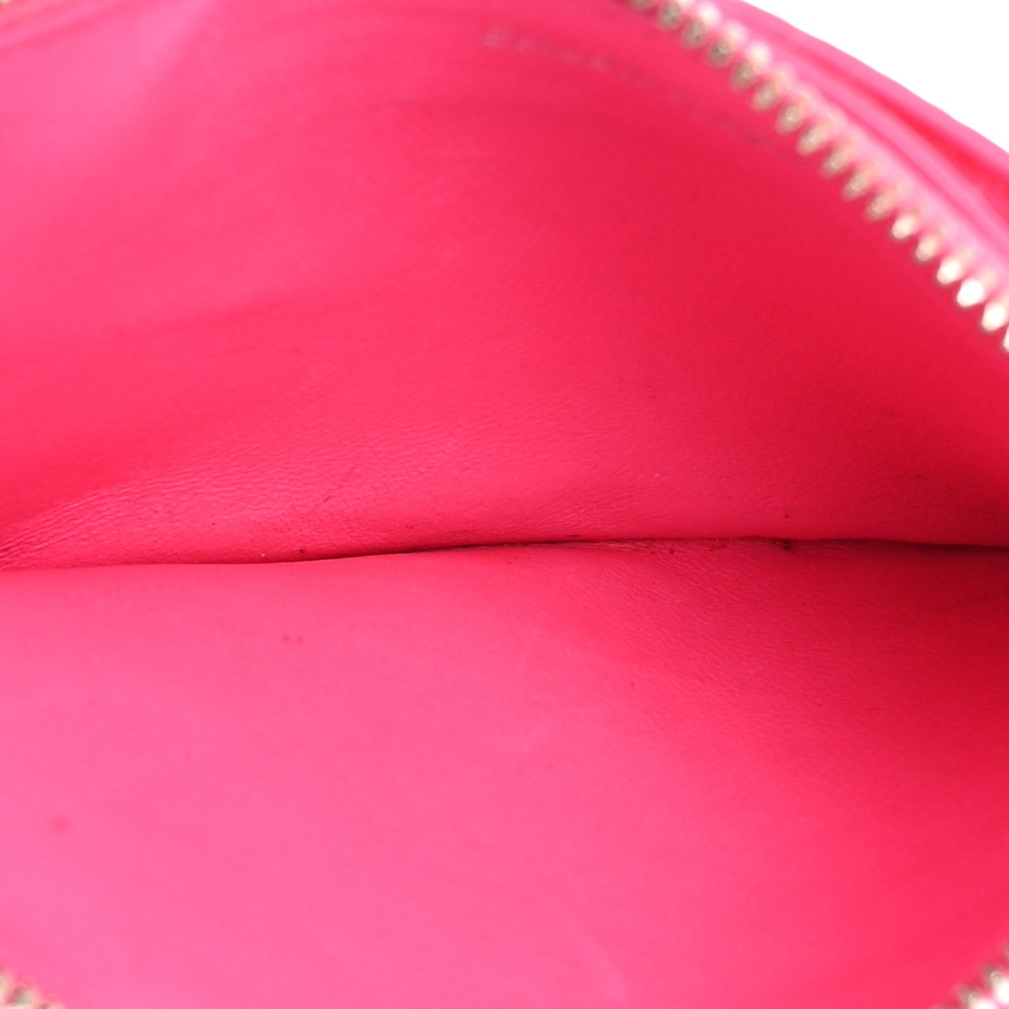 Grained Calfskin Logo Large Cash Long Coin Card Holder Acid Pink Black