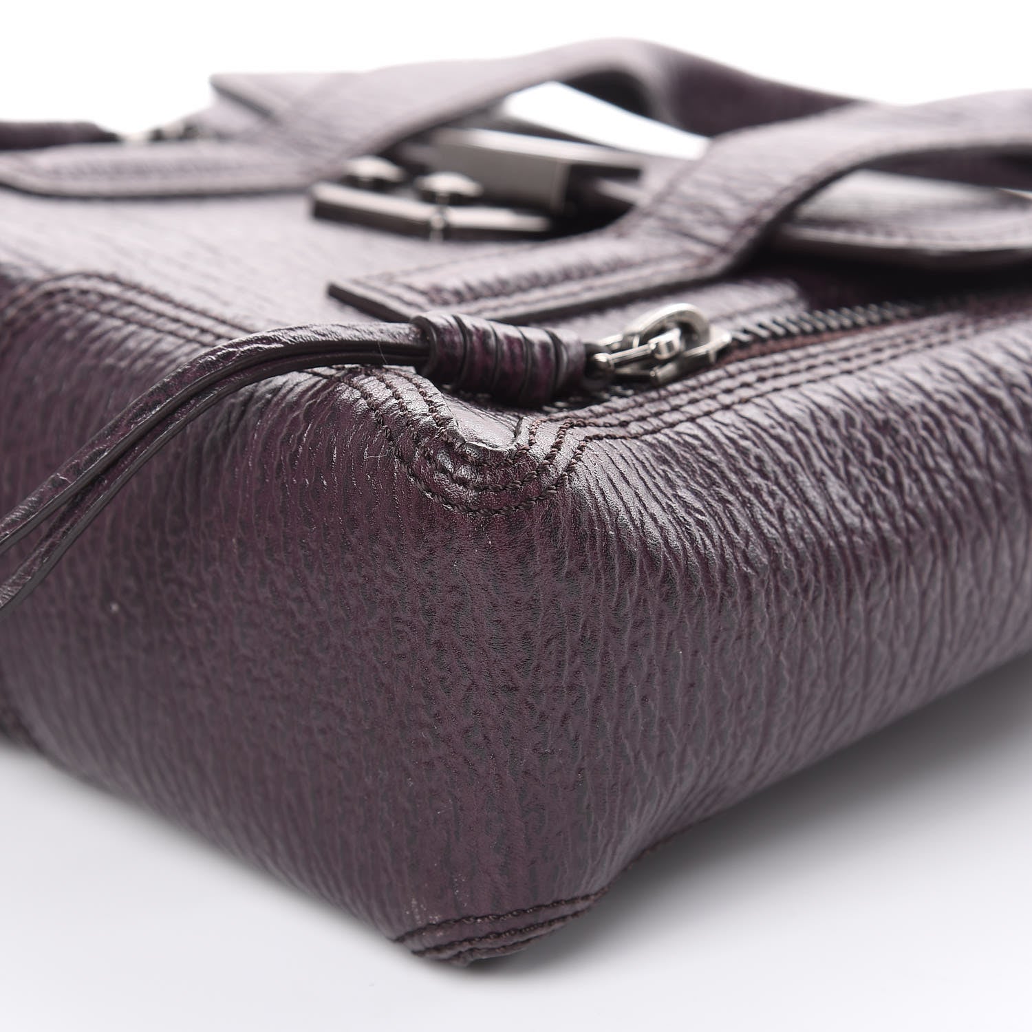 3.1 Phillip Lim 3.1 Textured Calfskin Mini Pashli Satchel African Violet 11 of 13