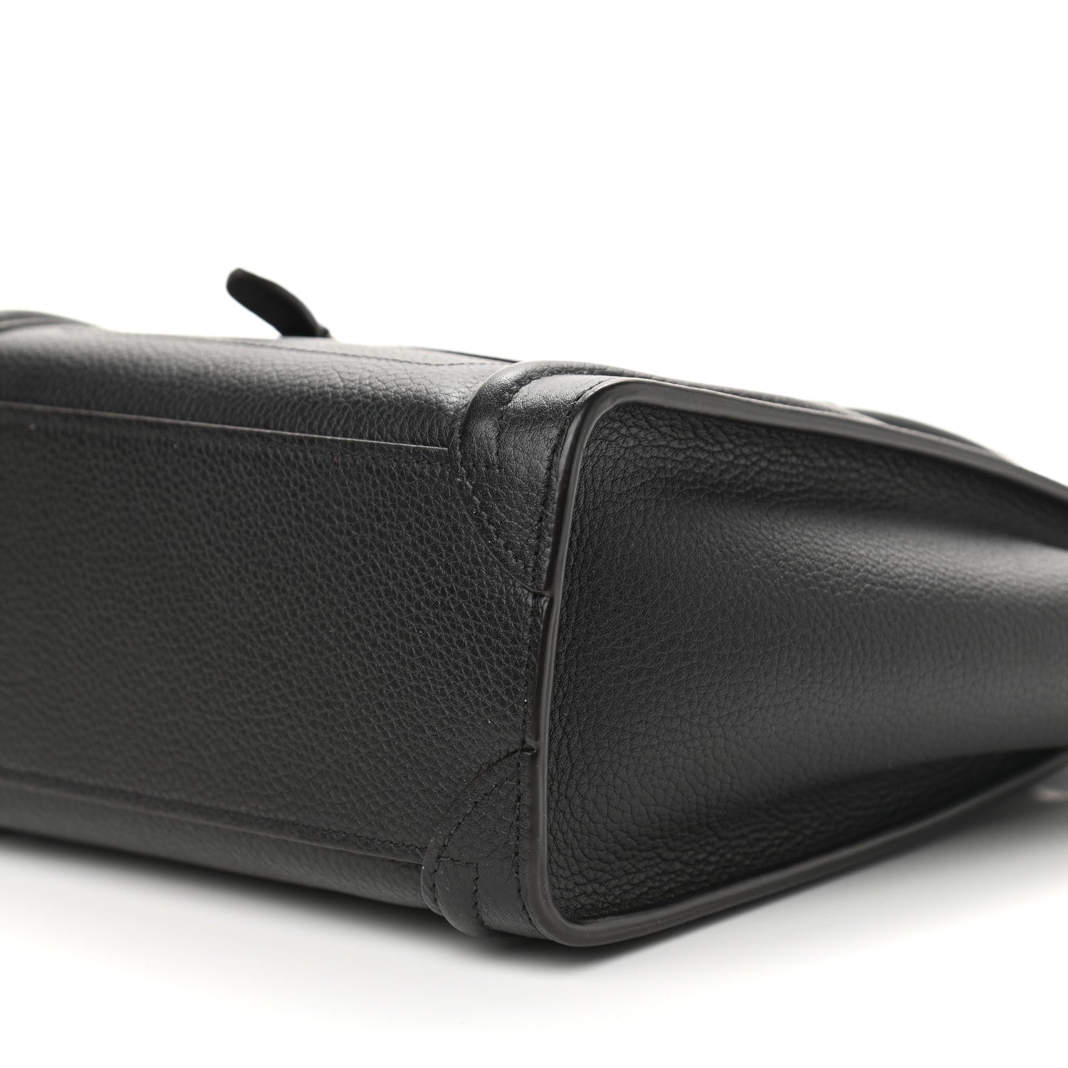 Celine Drummed Calfskin Nano Luggage Black 8 of 8