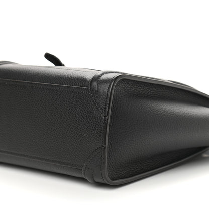 Celine Drummed Calfskin Nano Luggage Black 8 of 8