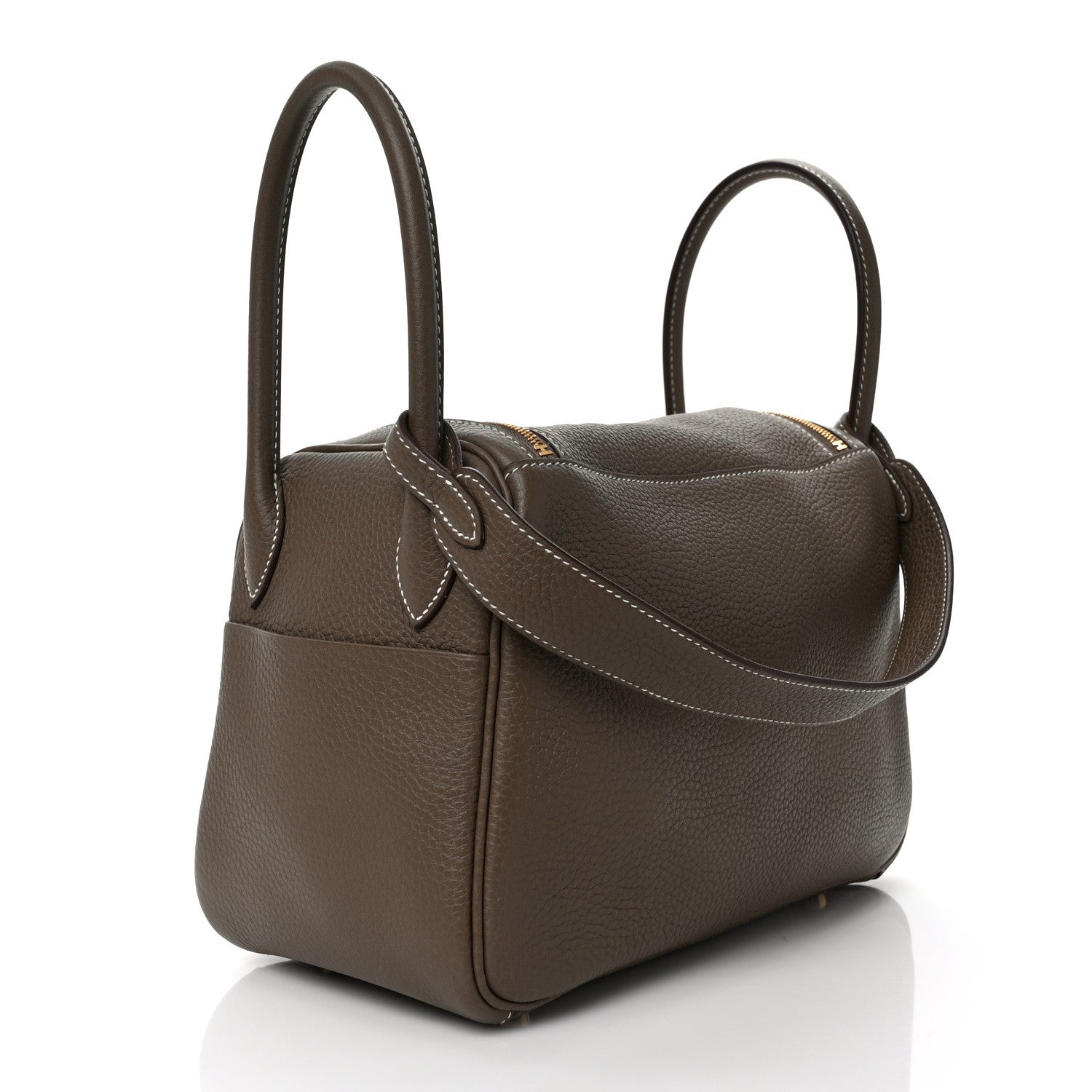 Hermes Taurillon Clemence Lindy 26 Etoupe 3 of 8