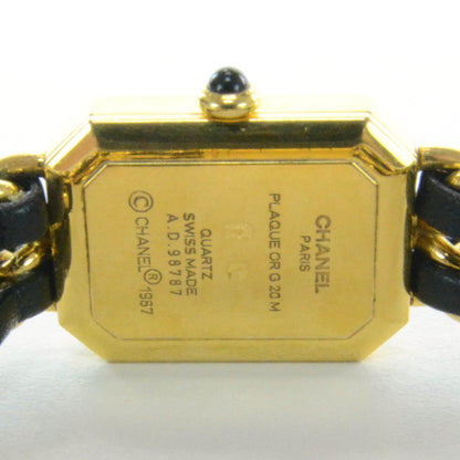 Chanel Stainless Steel Lambskin 20mm Chain Premiere Quartz Watch Gold L 6 of 7