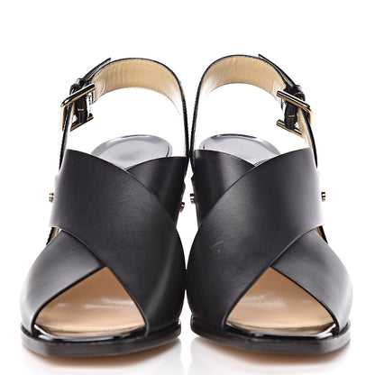 Jimmy Choo Mix Vachetta Patent AIX 85 Sandals 39 Black 2 of 11