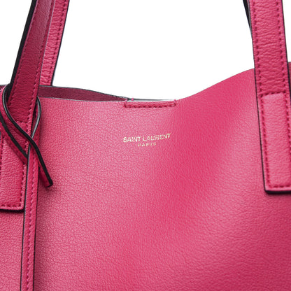 Saint Laurent Calfskin Large Shopping Tote Fuchsia 12 of 12
