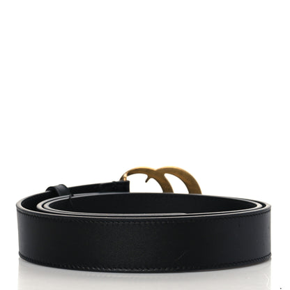 Gucci Calfskin Double G 30mm Belt 95 38 Black 3 of 5