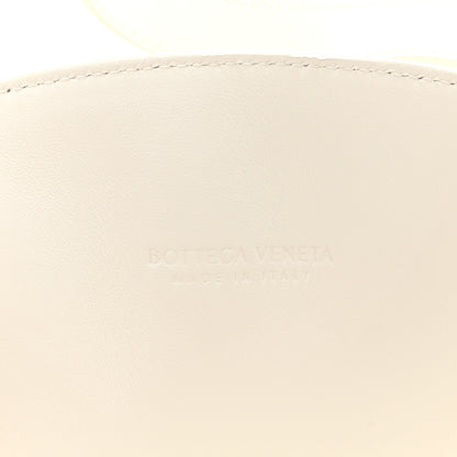 Bottega Veneta Brushed Calfskin Intrecciato Cradle Fold Over Shoulder Bag White 6 of 9