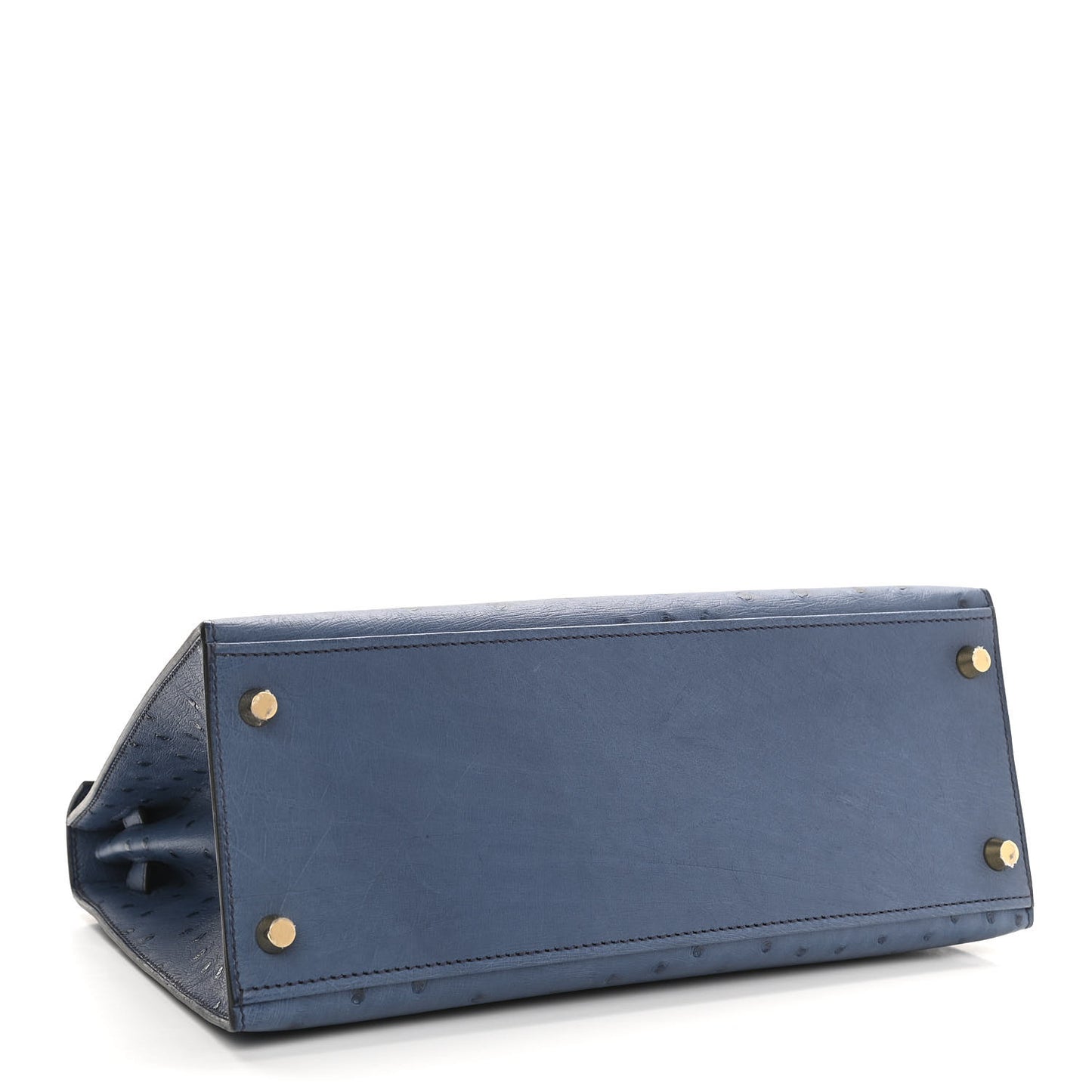Ostrich Kelly Sellier 28 Bleu Roi
