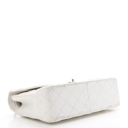 Chanel Caviar Quilted Jumbo Double Flap White 4 of 12