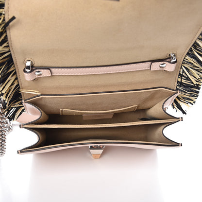 Fendi Calfskin Raffia F is Fendi FF Small Kan I Shoulder Bag Plaster Multicolor 5 of 7