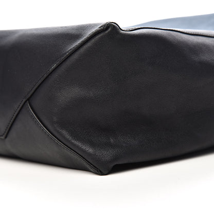 Celine Lambskin Vertical Bi-Cabas Petrol Black 16 of 18