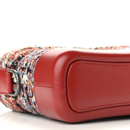 Chanel Tweed Calfskin Small Gabrielle Hobo Red 8 of 9