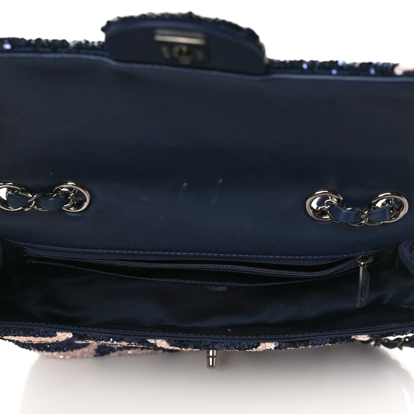 Sequin Medium Flap Blue Pink