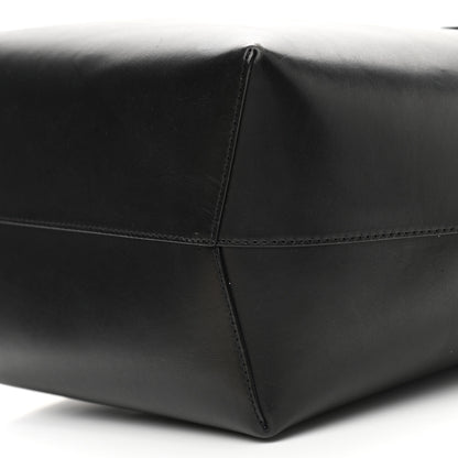 Mansur Gavriel Vegetable Tanned Calfskin Bucket Bag Black Royal 10 of 12