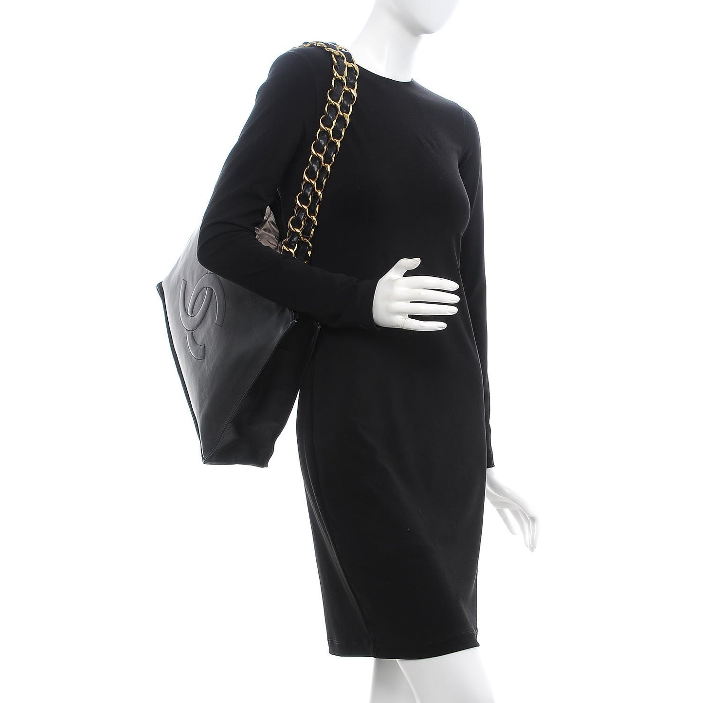 Lambskin CC Tote Black