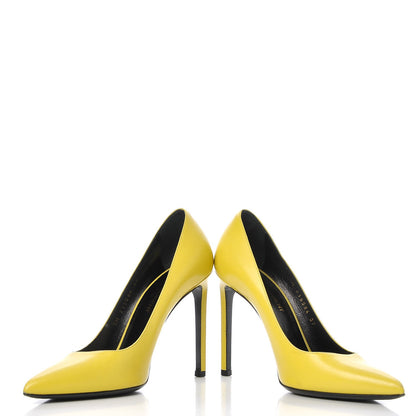 Saint Laurent Calfskin Classic Paris 105 37 Yellow 6 of 9