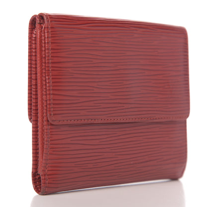 Louis Vuitton Epi Elise Wallet Castillan Red 3 of 8