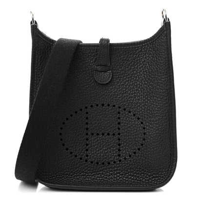 Hermes Taurillon Clemence Evelyne TPM Black 1 of 11