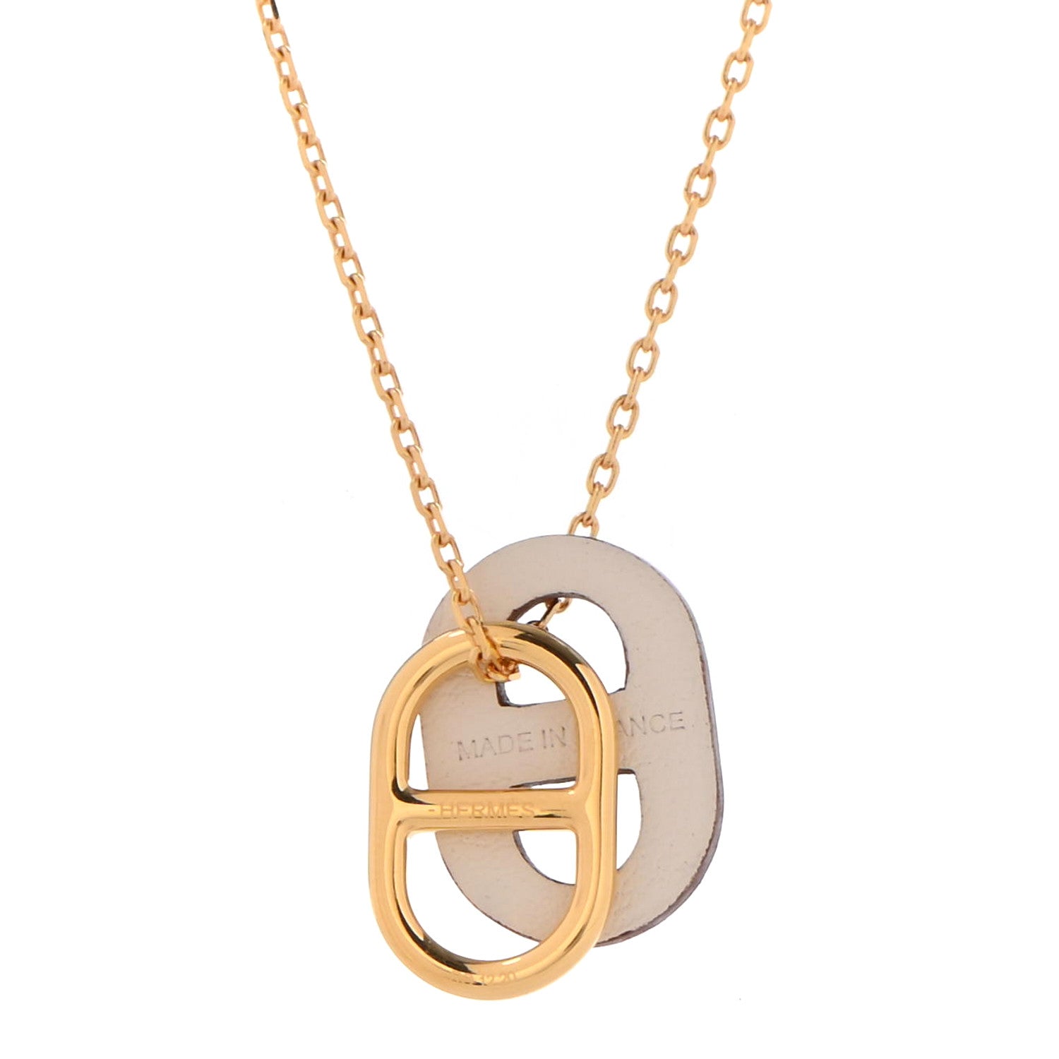 Hermes Swift O'Maillon Pendant Necklace Nata 4 of 6