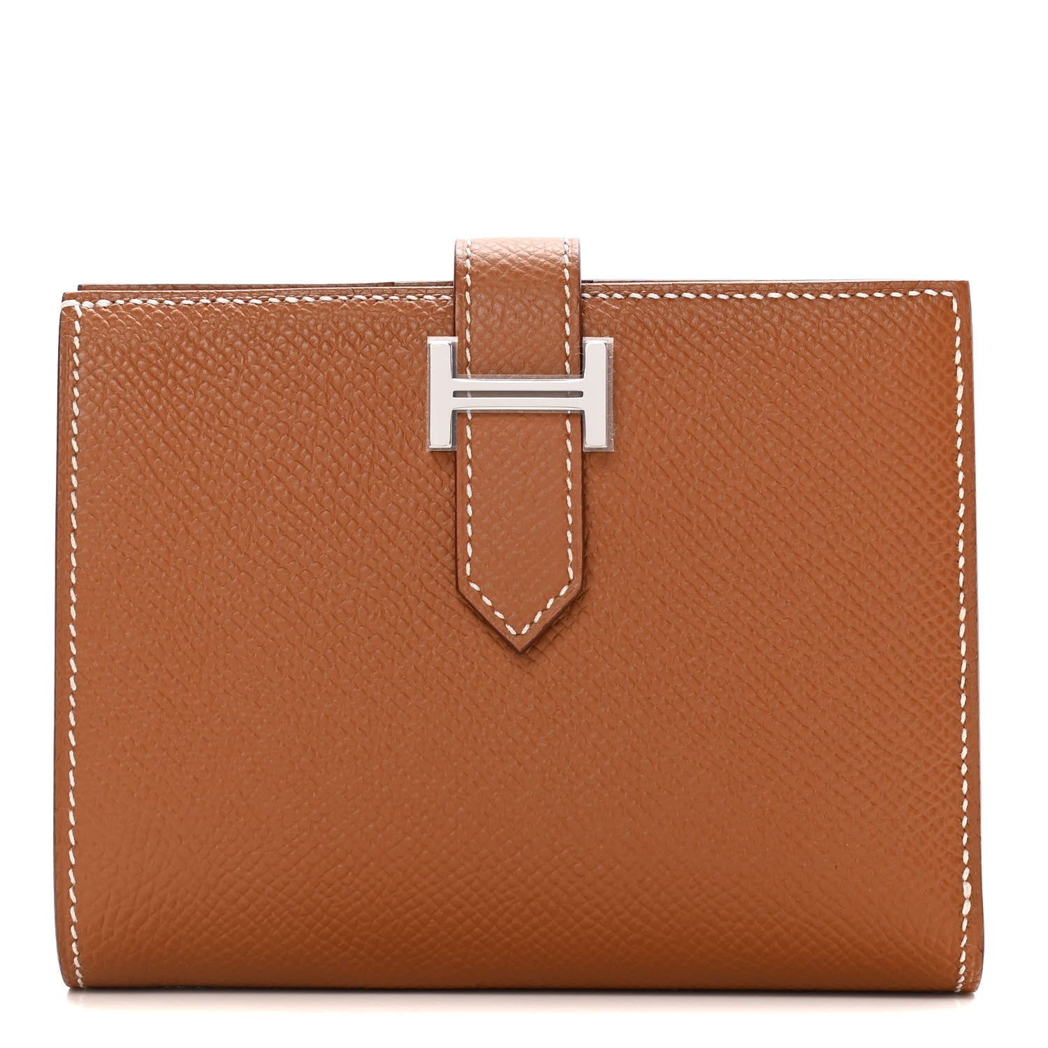 Hermes Epsom Bearn Compact Wallet Gold 1 of 12
