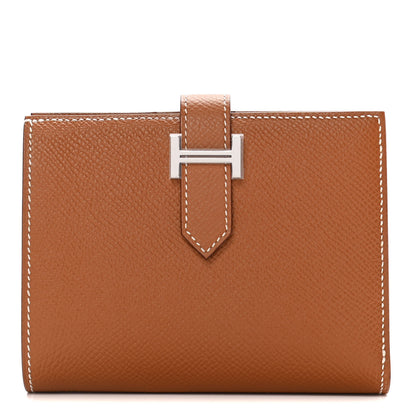 Hermes Epsom Bearn Compact Wallet Gold 1 of 12