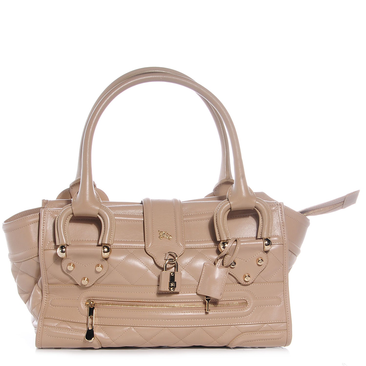 Burberry Quilted Calfskin Large Manor Tote Beige 1 of 11