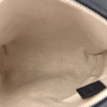Gucci GG Supreme Monogram Textured Calfskin Web Mini Ophidia Messenger Beige Blue 5 of 11