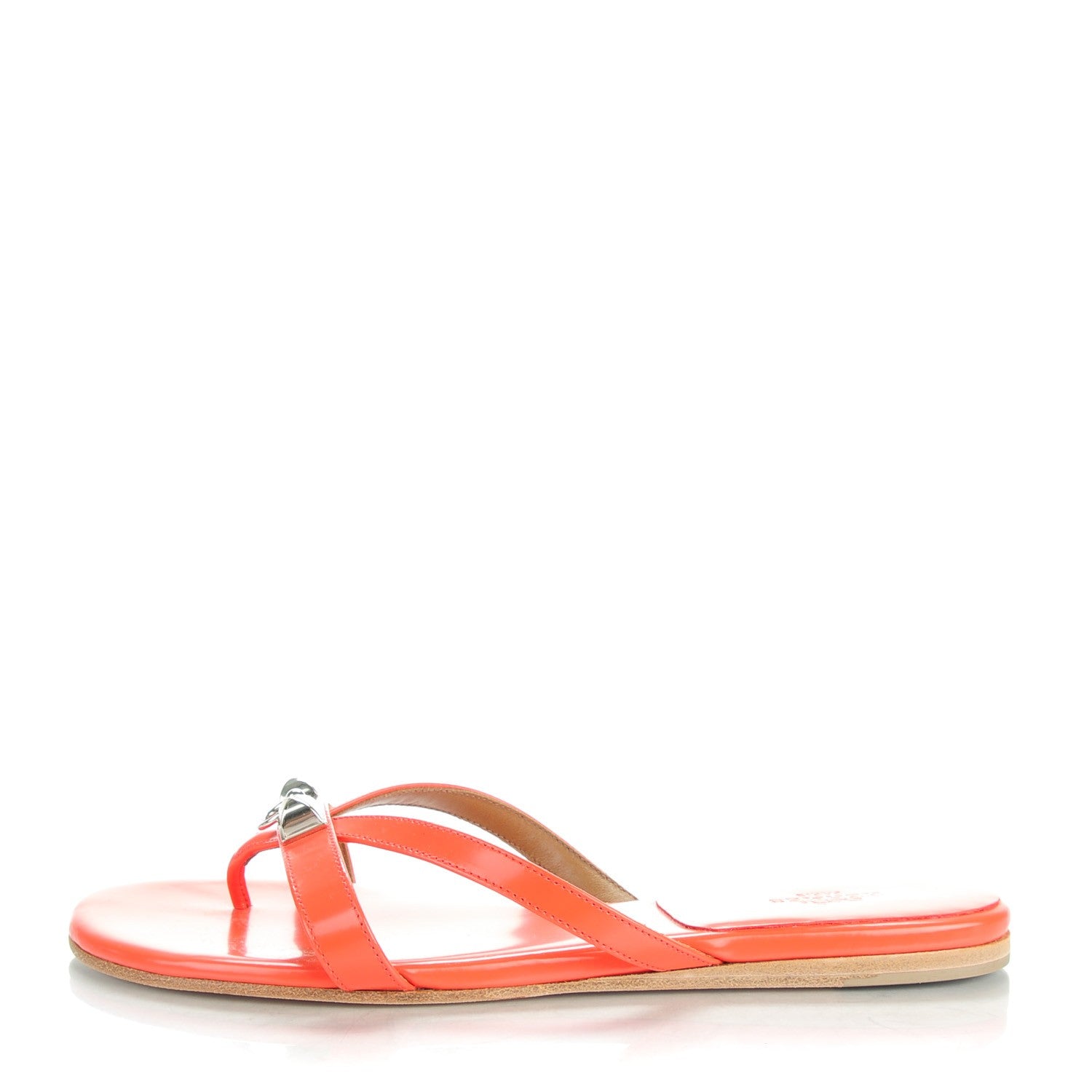 Hermes Patent Corfou Sandals 36 1 of 9